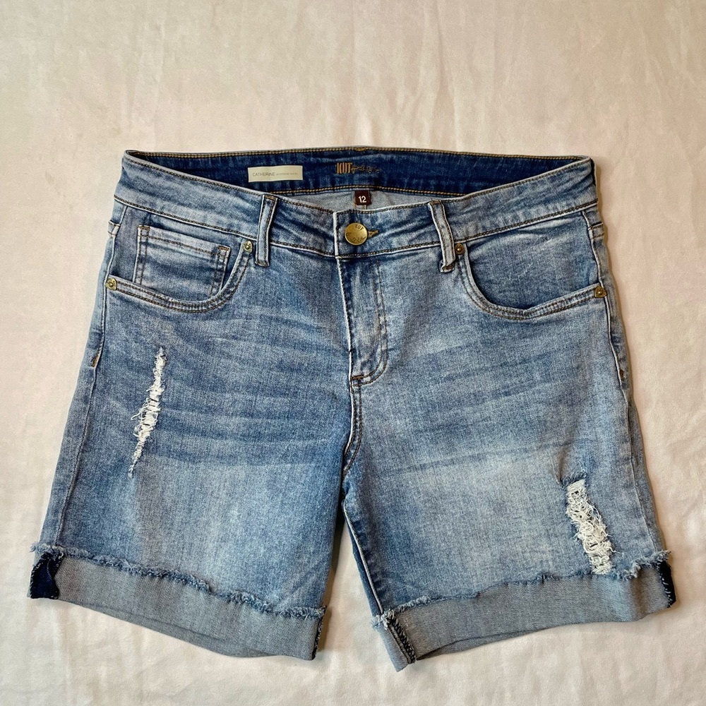 Kut from the Kloth Catherine Boyfriend Shorts Distressed